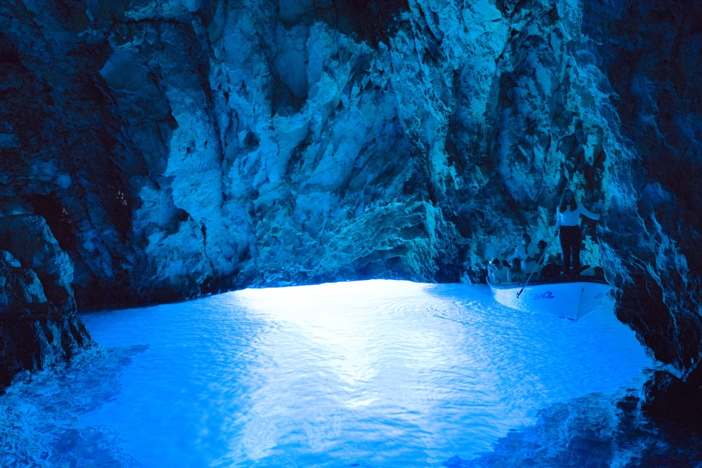 Inside Blue cave